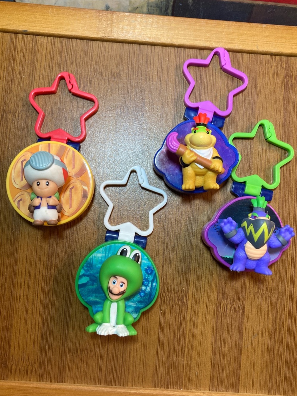 MARIO GALAXY TOYS LOT SUPER MARIO BROS VIDEO GAME PROMO TOYS (4PCS)